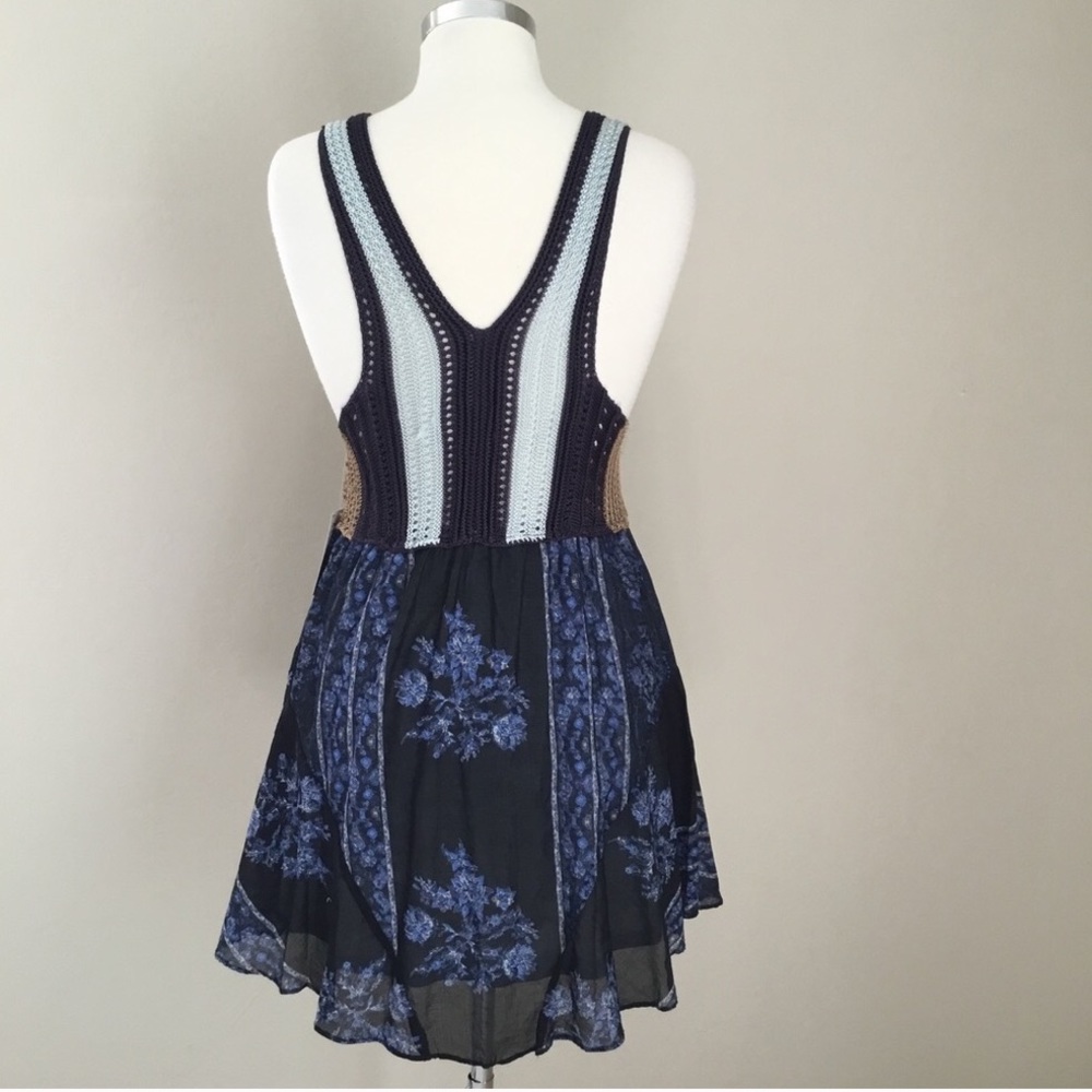 Free People Katie’s Crochet-Bodice Mini Dress, NWT - Picture 4 of 8